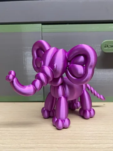 Modelo para impresión 3D: Ballon Elefant — vista de referencia 2