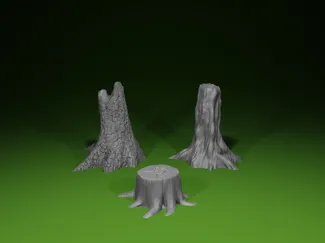 TREE STUMP TERRAIN – TABLETOP & RPG SCENERY