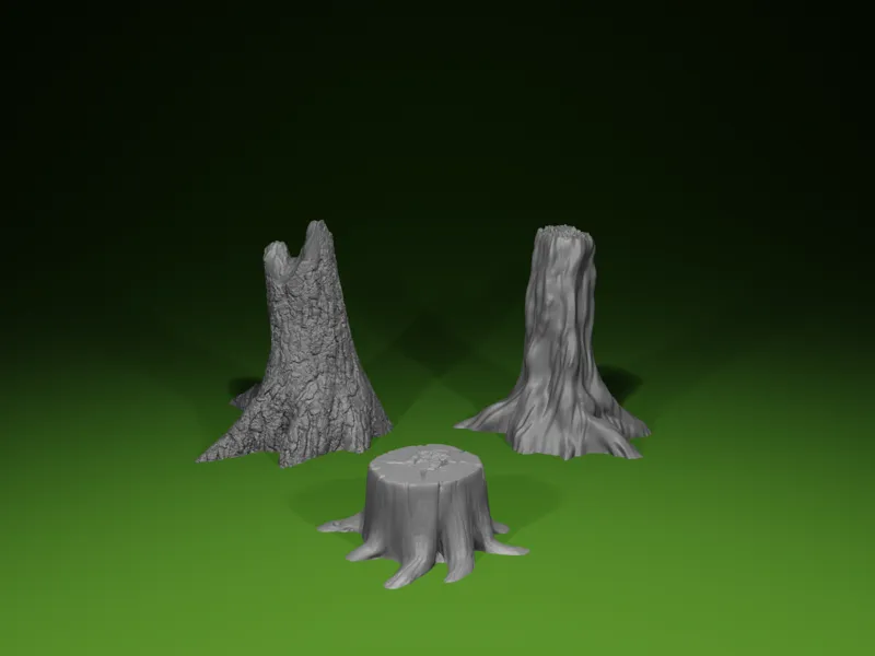 TREE STUMP TERRAIN – TABLETOP & RPG SCENERY