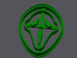 Scream cookie cutter
