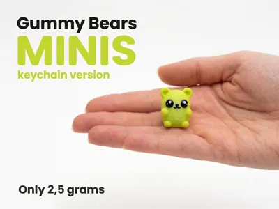 Cute Gummy Bear Minis - Keychain Edition