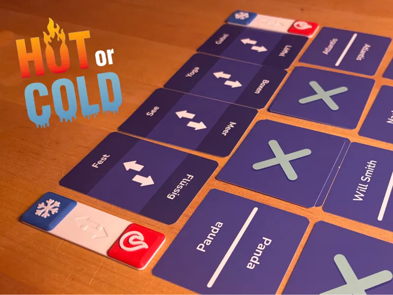 Gegensatz-Anzeiger für Spiel "Hot or Cold"