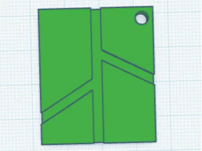 bambu lab logo keychain