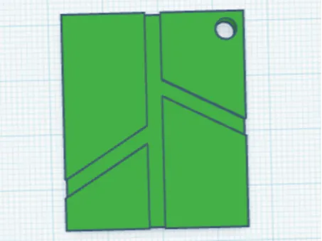 bambu lab logo keychain
