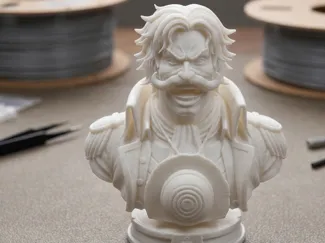 Gol D. Roger One Piece Bust 3D Print Model 261