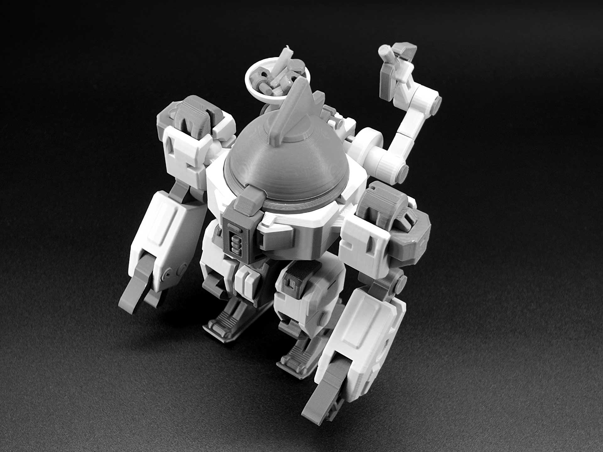 Miniatura 2 do modelo 3D 「青渊生物科技」外勤防护青蟹机甲|多关节可动|舱盖可开合|适配乐高