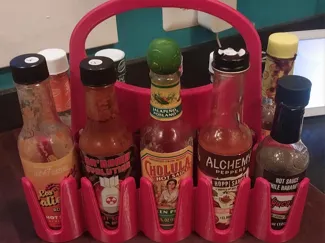 Hot Sauce Caddy, 10 bottles