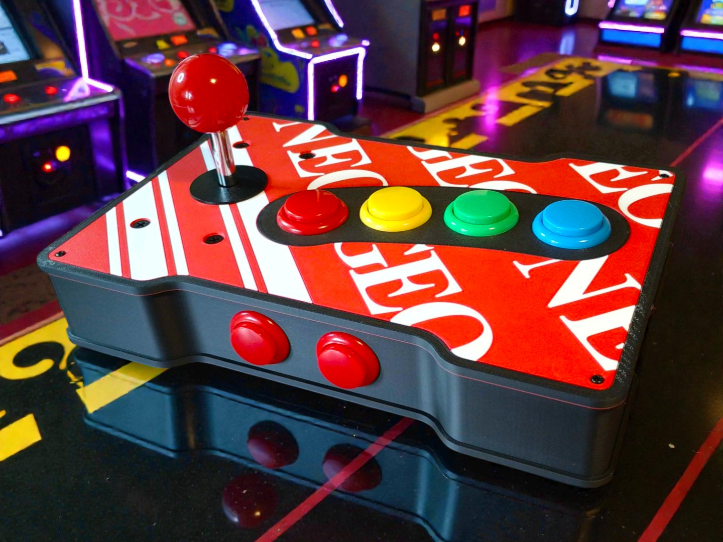 NEOGEO Themed 6 Button Arcade Joystick Case
