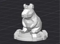 2cm tall, 0.2mm layer, 2 walls, 15% infill