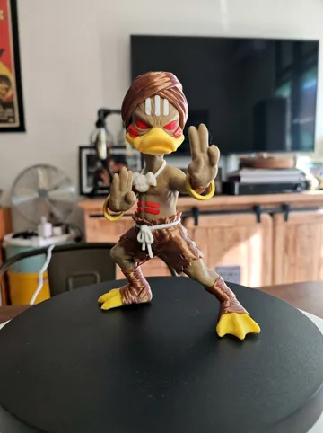 Modelo para impresión 3D: DHALSIM DUCK – STREET FIGHTER Maestro del Fuoco — vista de referencia 3
