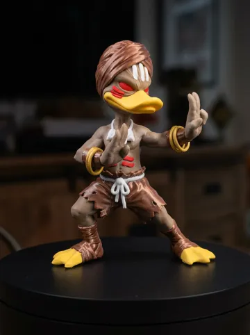 Modelo para impresión 3D: DHALSIM DUCK – STREET FIGHTER Maestro del Fuoco — vista de referencia 5