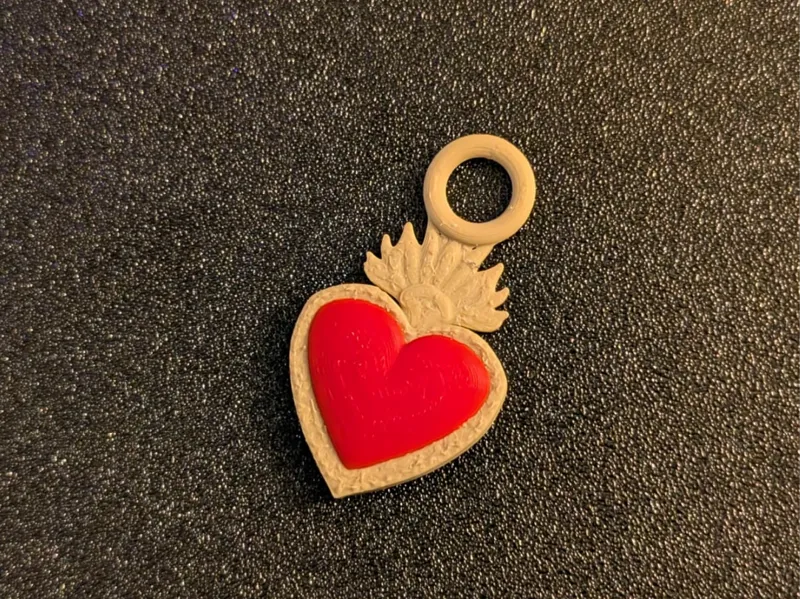 Cuore Sacro amore portachiavi San Valentino