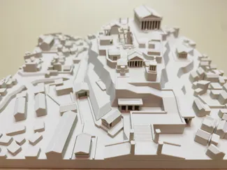 Ancient Greek city model of Athens