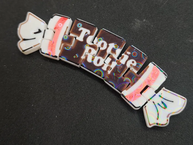 Tootsie Roll Candy Flexi | Articulated Fidget Toy