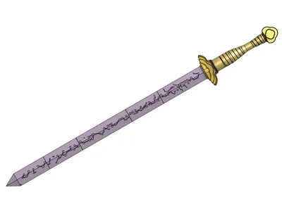 Rumi Sword from KPop Demon Hunters - Free 3D Print Model - MakerWorld