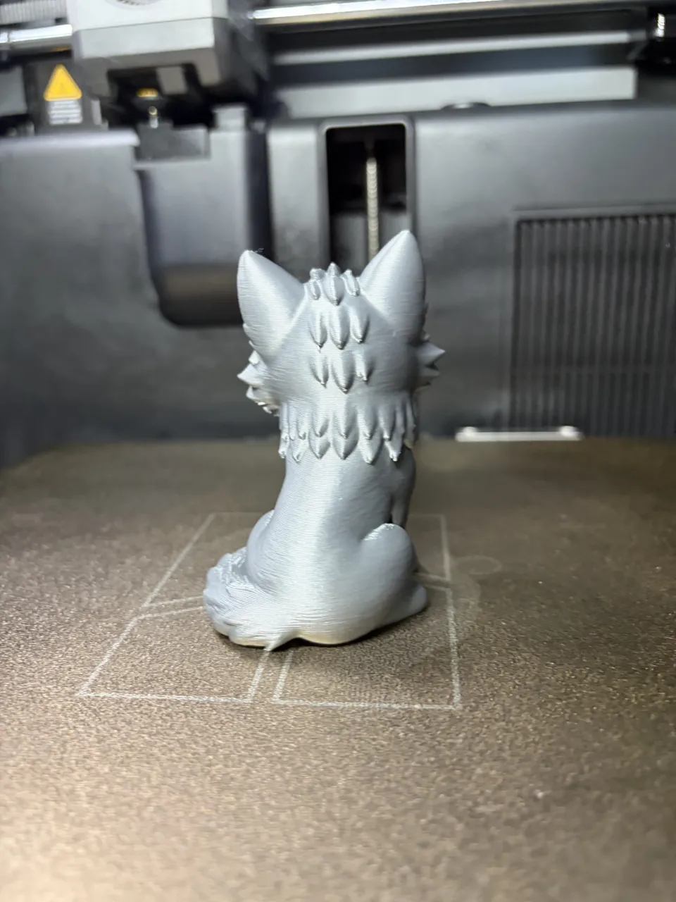 Cute Wolf-Adorable Woodland Wolf Statue view 4