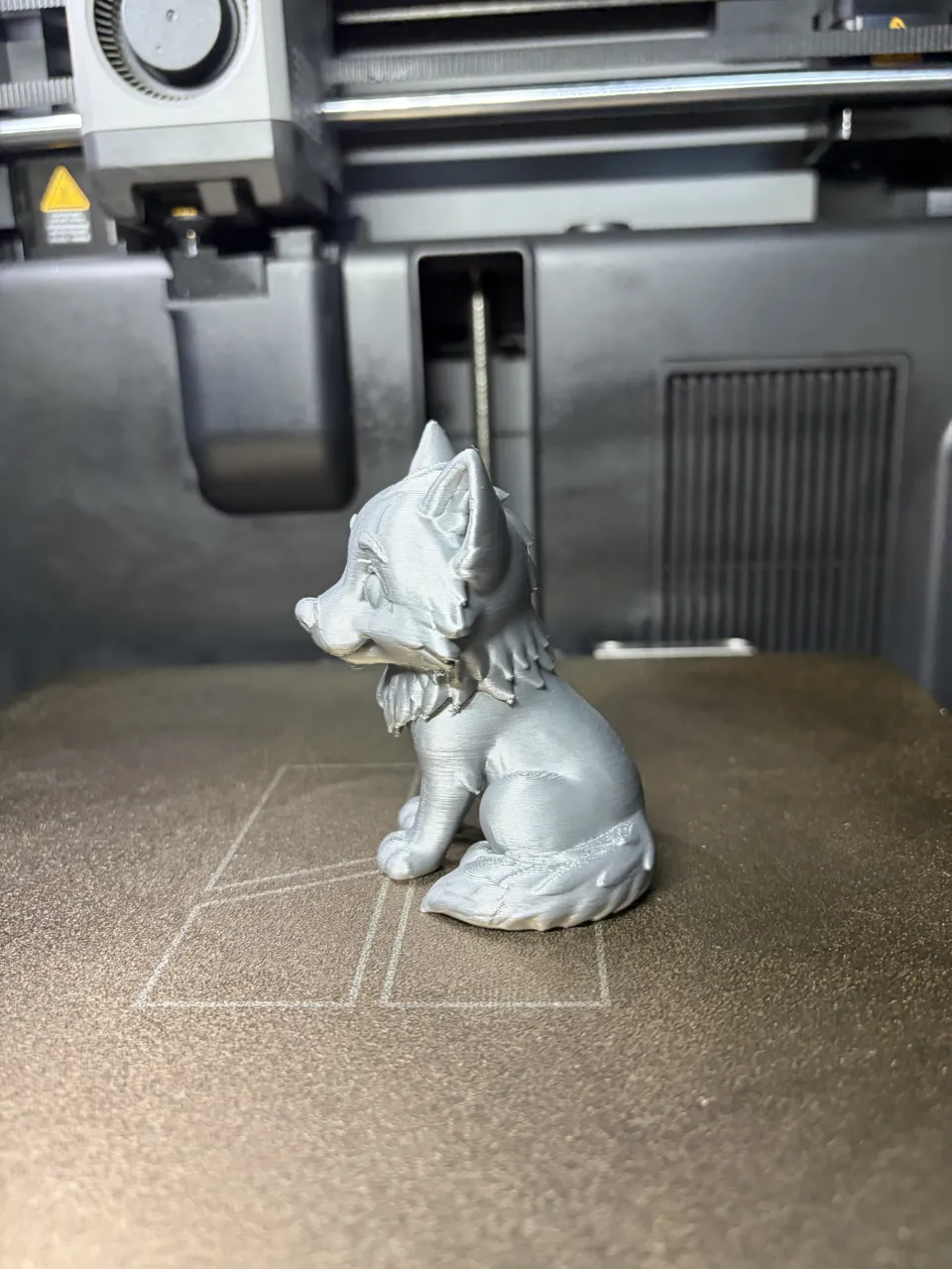 Cute Wolf-Adorable Woodland Wolf Statue view 3
