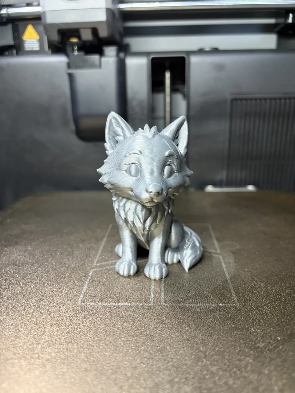 Cute Wolf-Adorable Woodland Wolf Statue view 2