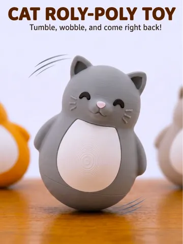 Accesorio para impresora 3D: Wobbly Cat Fidget Toy – NO AMS — vista de referencia 2