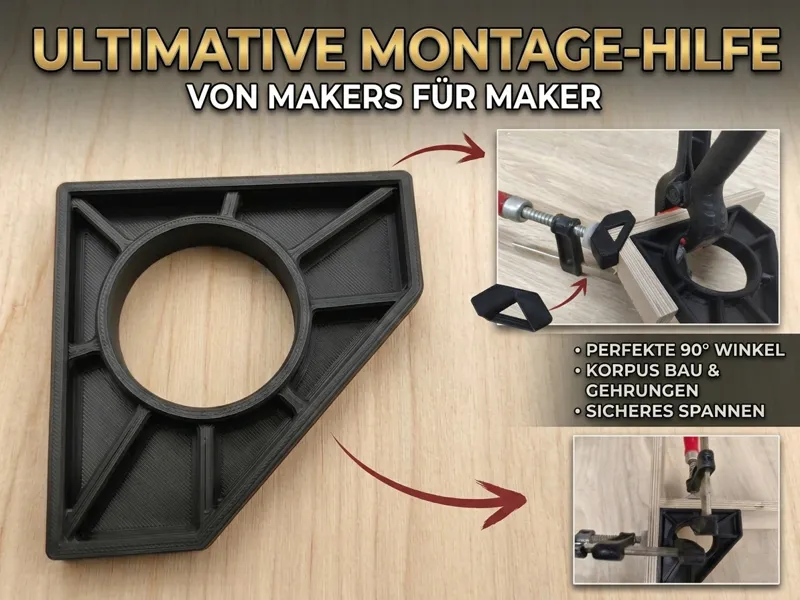 90° Corner Clamp Jig – Woodworking Assembly Helper