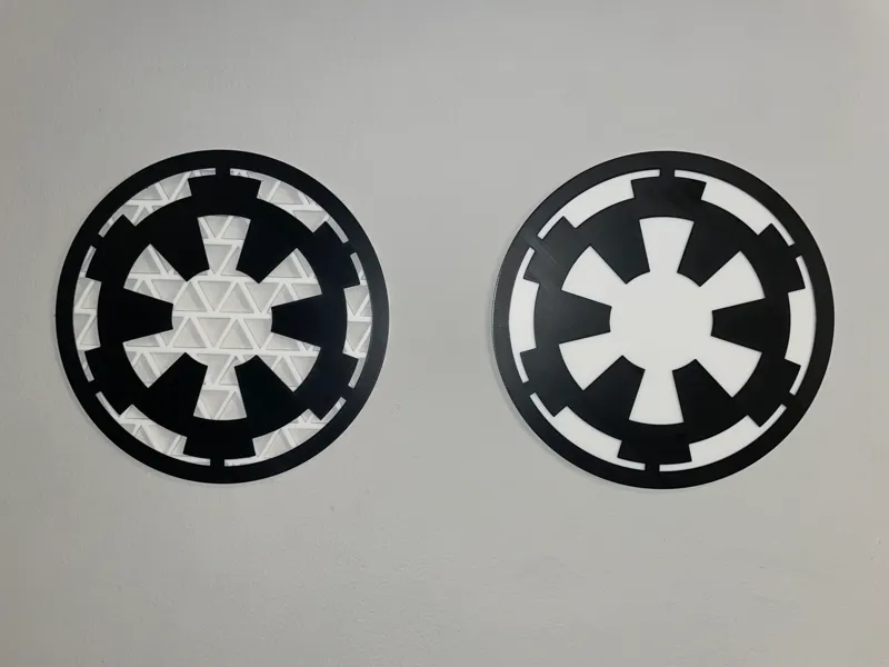 The “Dark Side” Star Wars Logo Geometric Wall Art