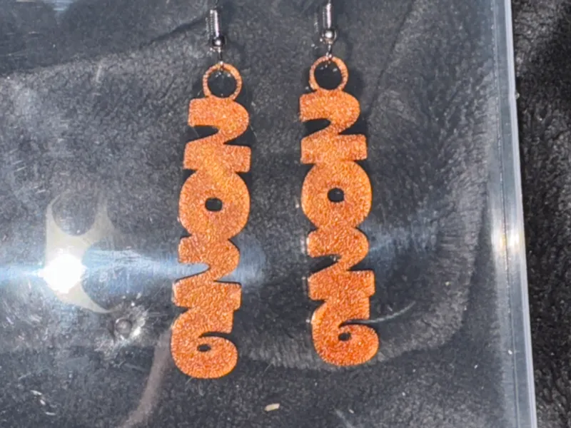 2026 New Year earrings 