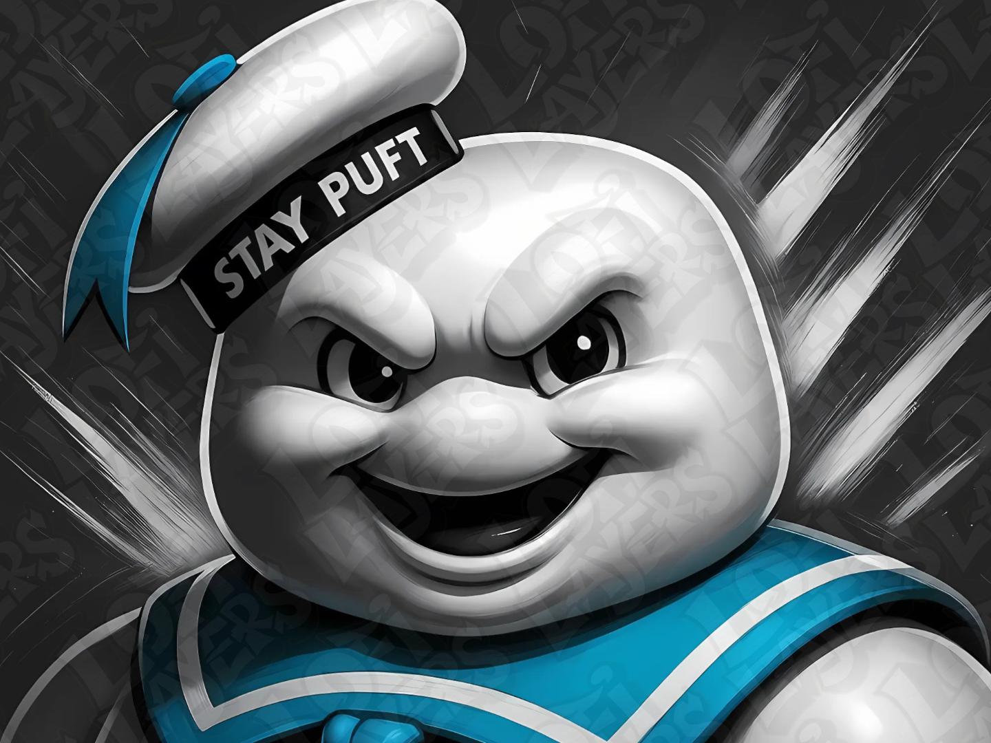 Stay Puft Marshmallow Man Hueforge