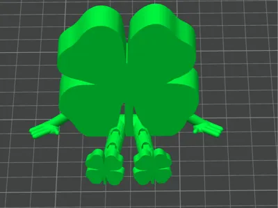 St Patricks Day Shamrock with Articulated Legs
