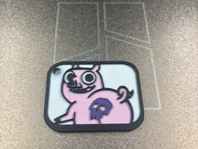 Clash Royale Emote Keychain – Piglet