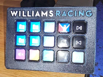 Williams Racing Streamdeck FacePlate