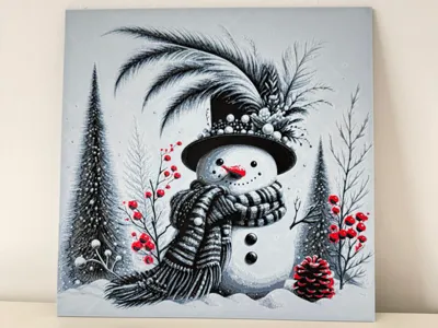 Snowman - Hueforge