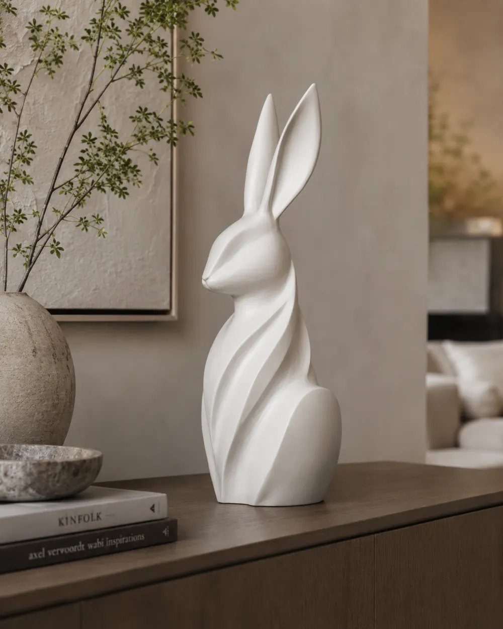 Minimalist Spiral Rabbit Decor - Free 3D Print Model - MakerWorld