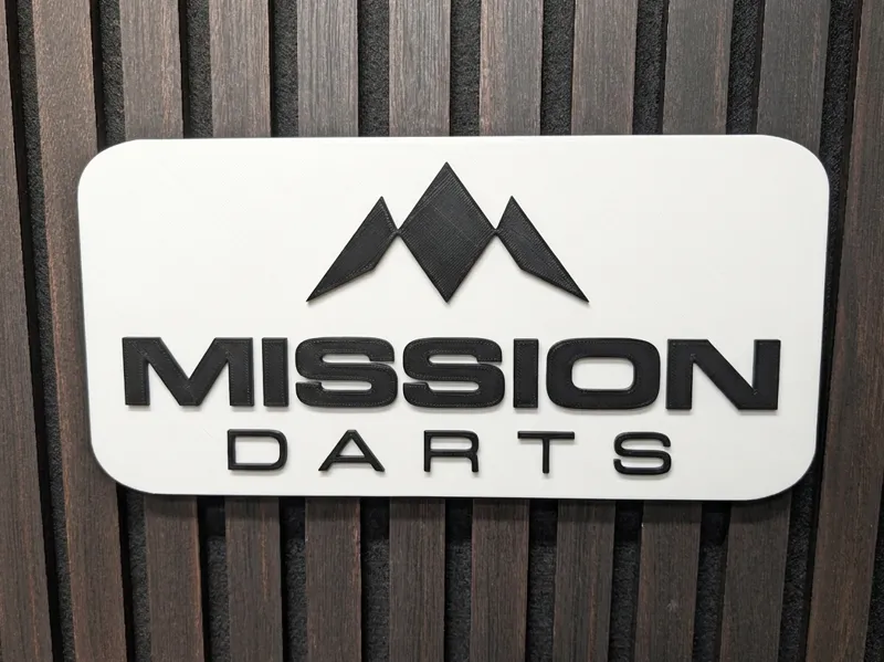 Mission Darts Sign for Acoustic Panel