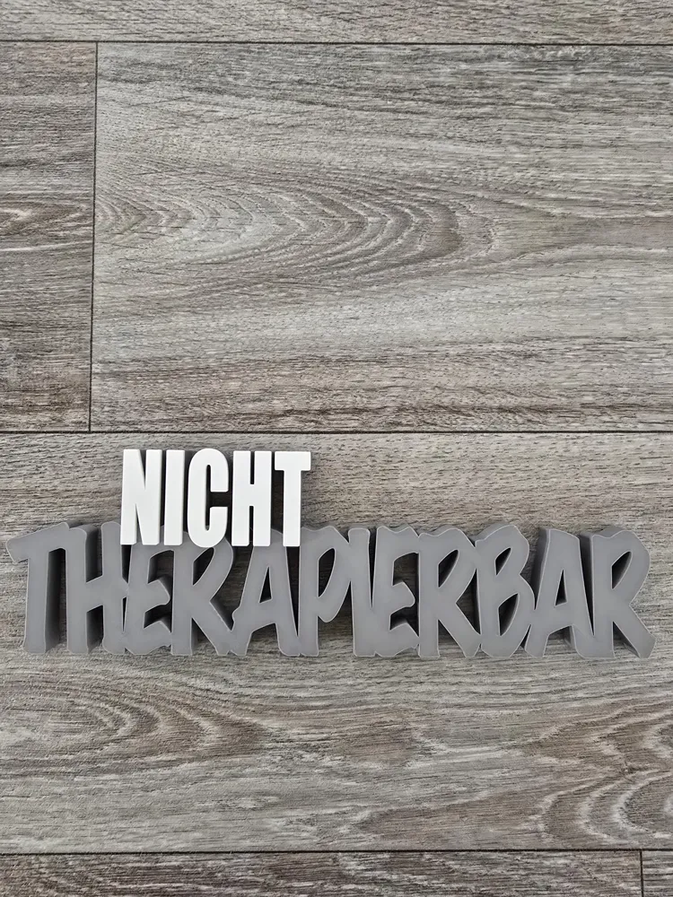 Unreakable Lettering Untreatable Lettering by Dennis Ludwig MakerWorld: Download Free 3D Models