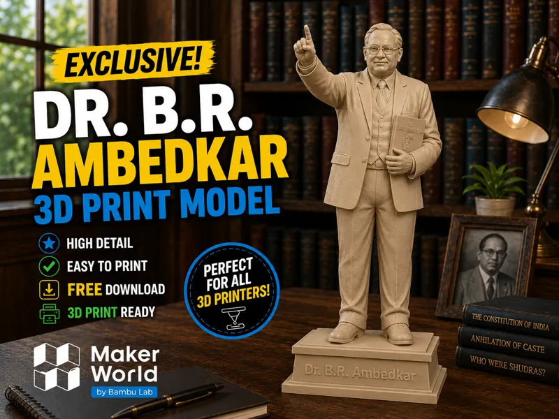 Dr. B.R. Ambedkar – 3D Print Statue