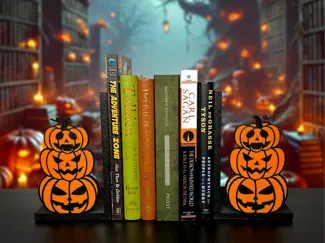 Halloween Pumpkin Bookends