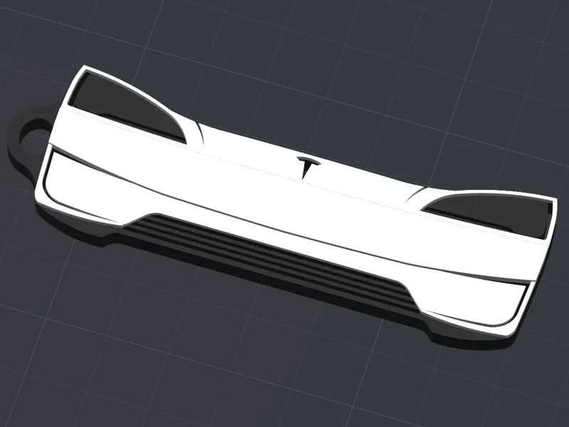 Tesla Model 3 Highland Ludicrous Keychain