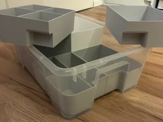 IKEA SAMLA 11L Halbe Höhe Sortierboxen