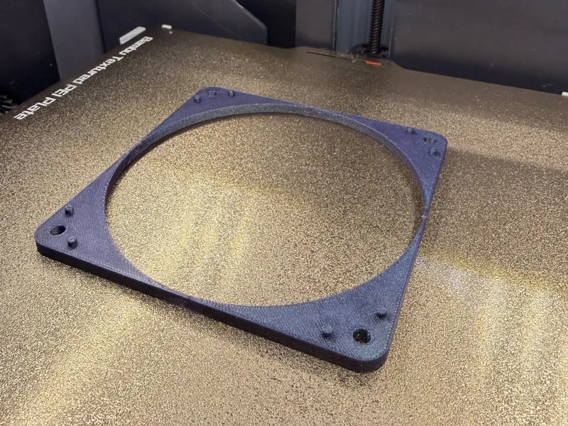 Spacer for 120 mm PC case fans