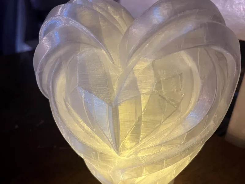 Teelicht Herz Eisskulptur