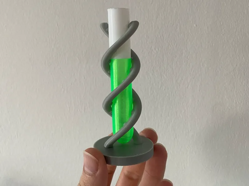 DNA Helix test tube holder