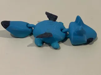 Simple Articulated Baby Dragon With Wings
