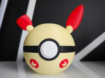 Plusle Pokeball Piggy Bank 