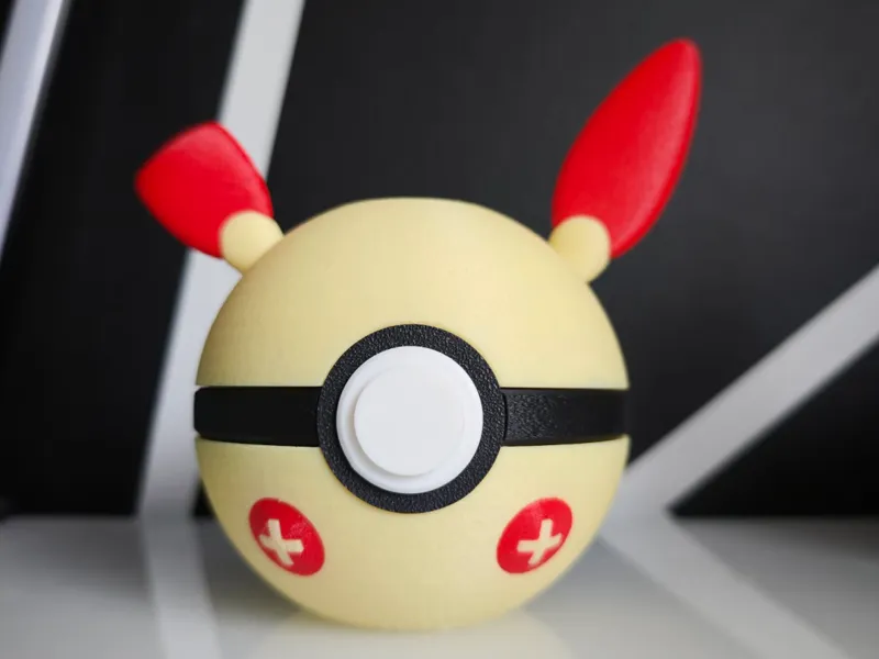 Plusle Pokeball Piggy Bank 