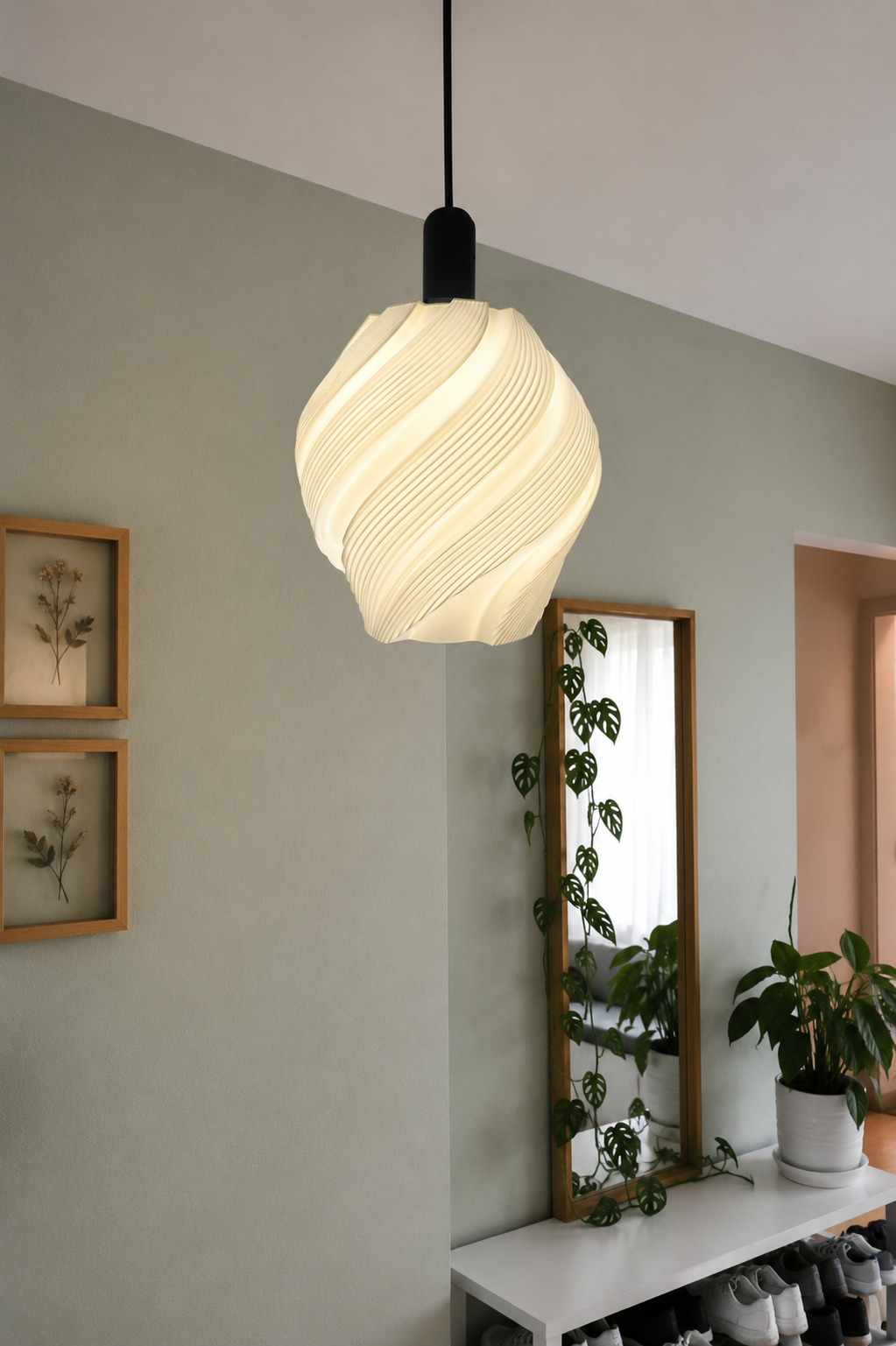 Miniatura 2 do modelo 3D Petal Shell Lamp
