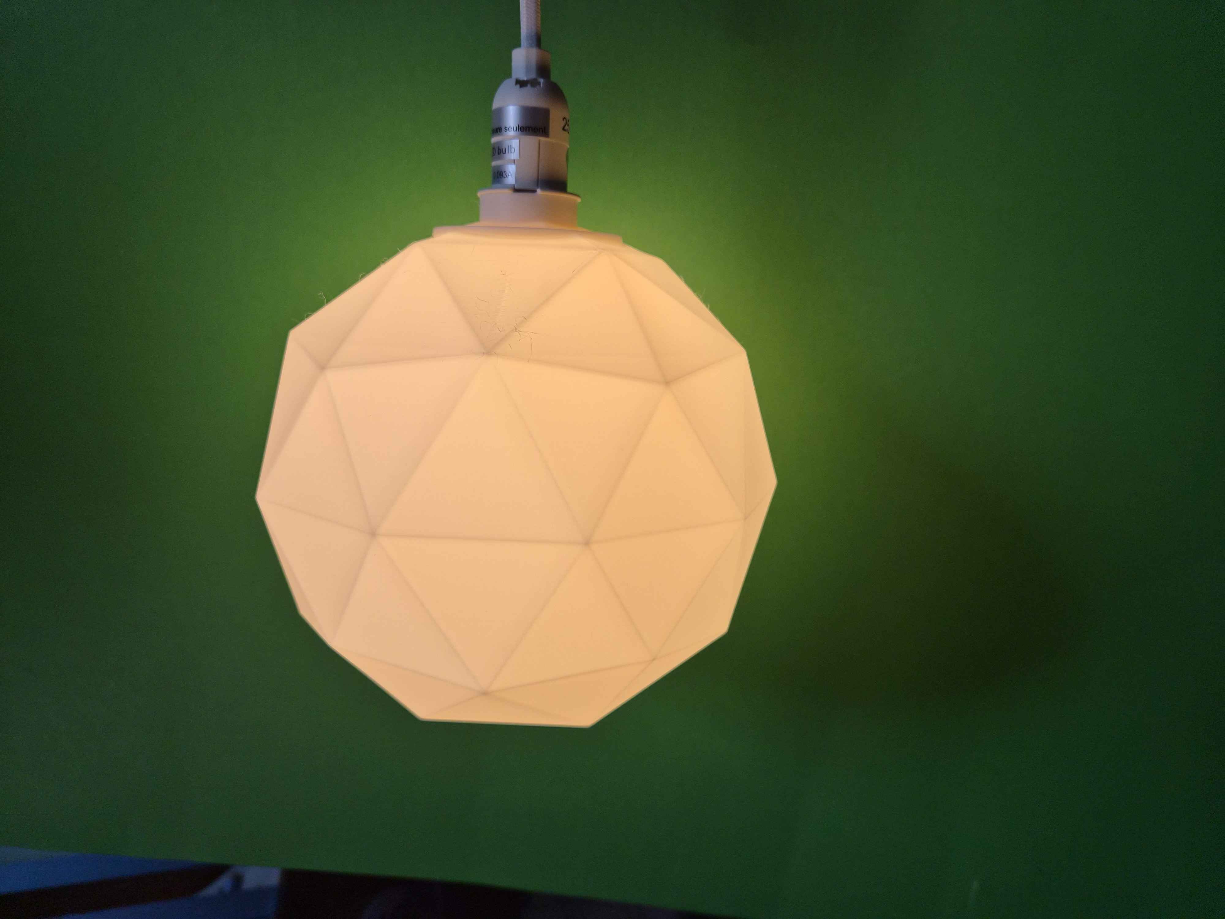 Miniatura 2 do modelo 3D Geodesic Sphere Light