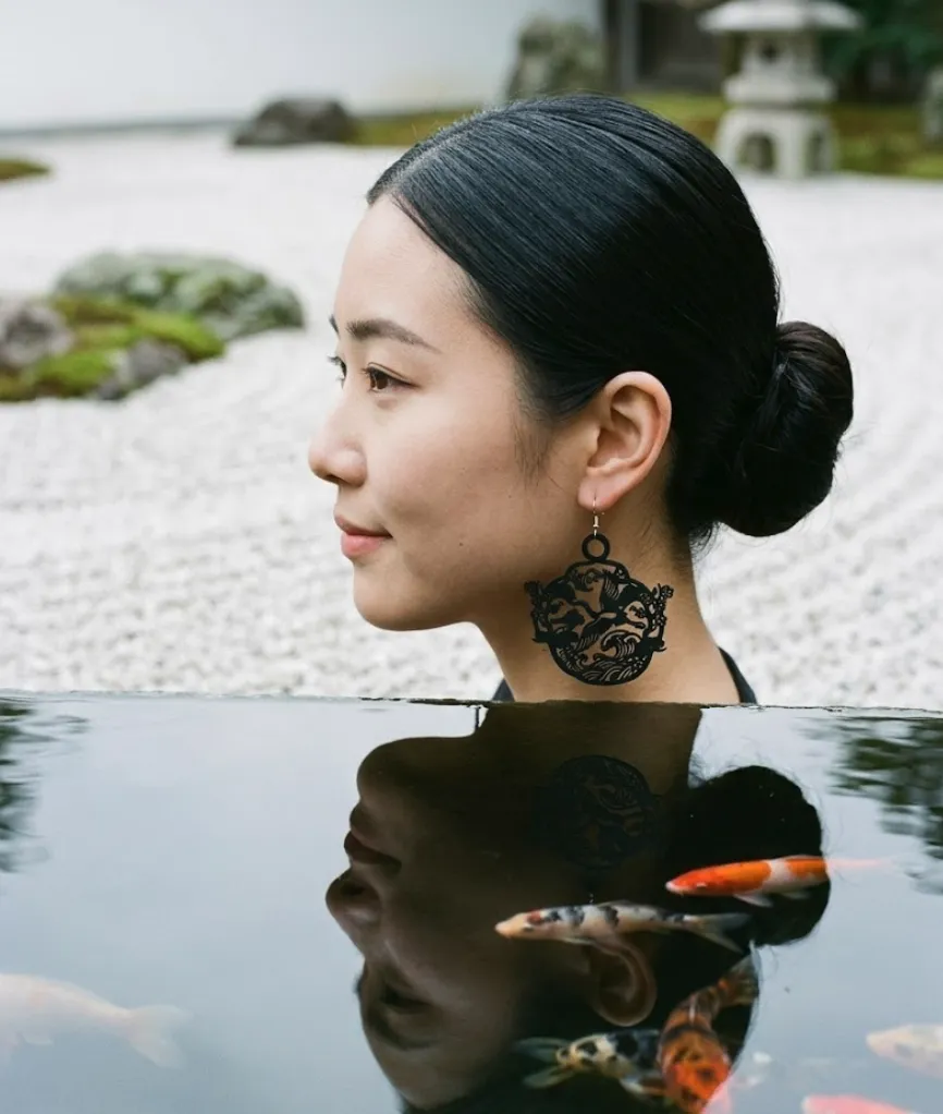 Miyabi Earrings — Quick print view 3