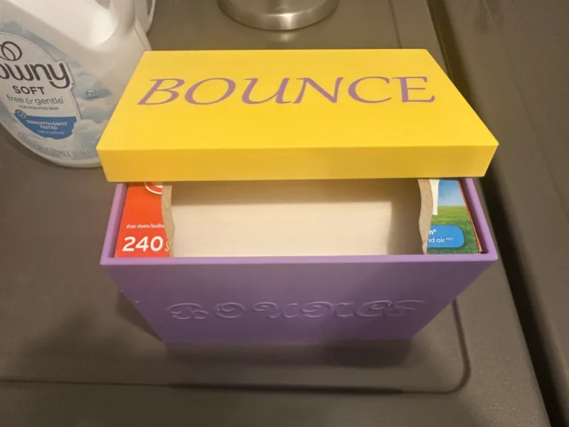 Bounce Softener Sheet Box