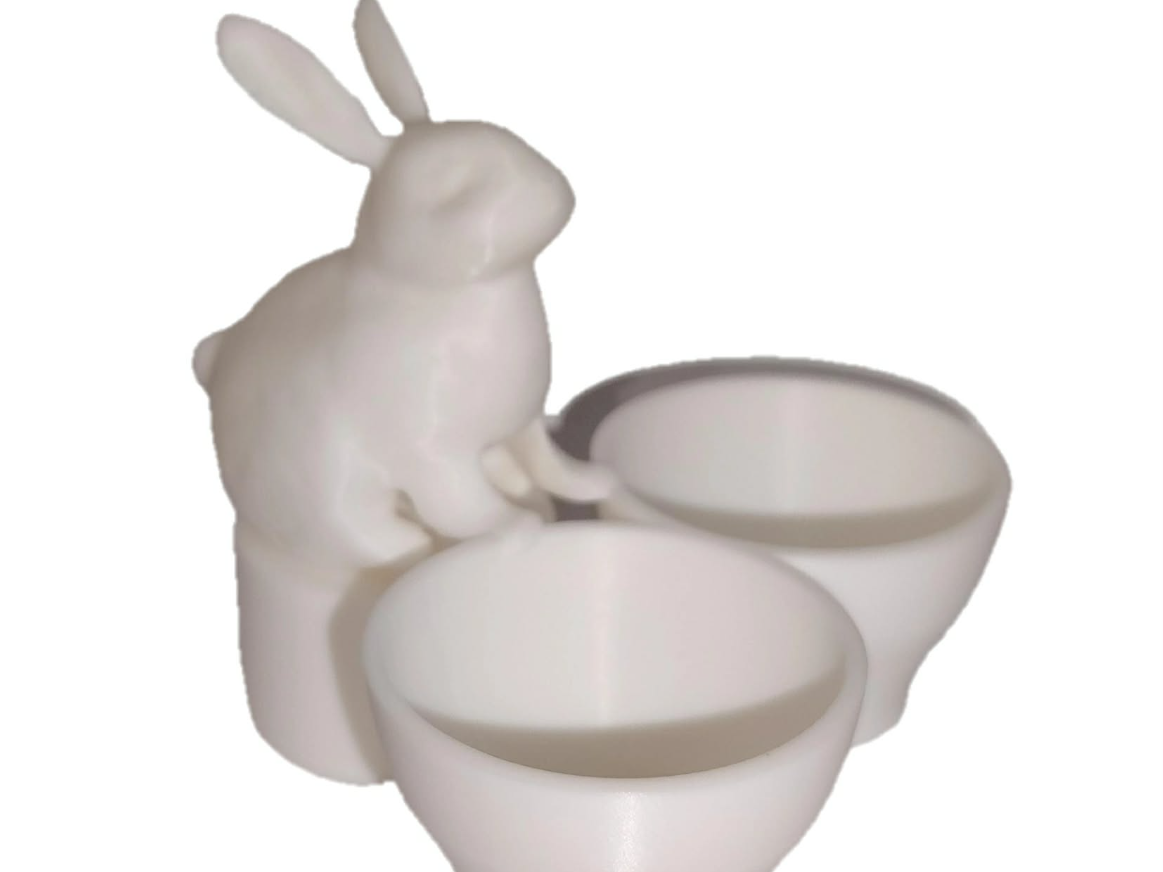 Easter Bunny Egg Holder – Double Egg Stand