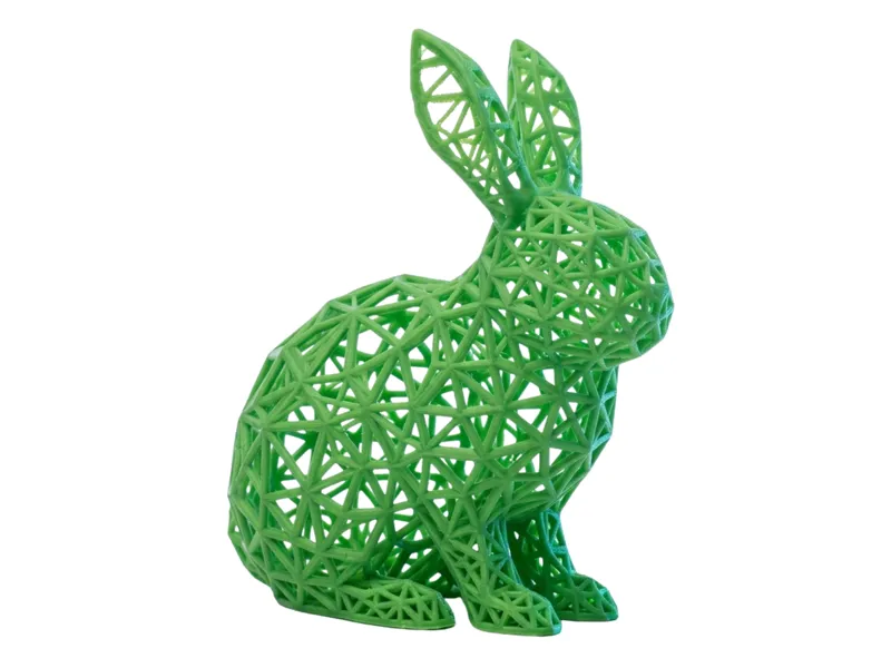 Lattice Bunny Voronoi Style Rabbit Wireframe